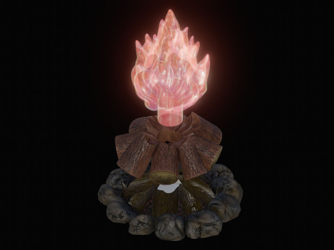 Camp Fire Cozy Campfire Lamp 3D 打印模型