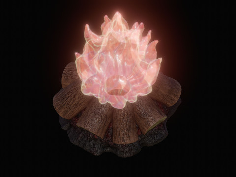 Camp Fire Cozy Campfire Lamp 3D 打印模型