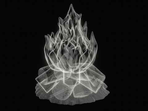 Camp Fire Cozy Campfire Lamp 3D 打印模型
