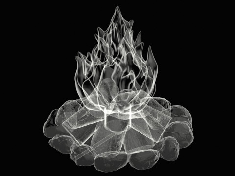 Camp Fire Cozy Campfire Lamp 3D 打印模型