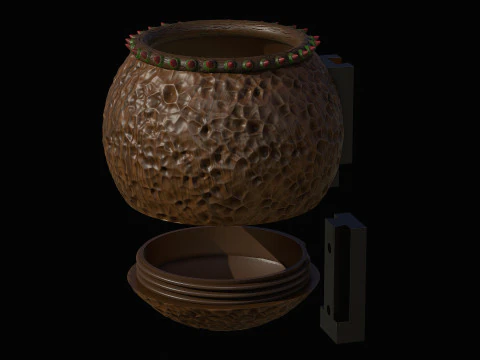 Plantador de parede Modelo de Impressão 3D