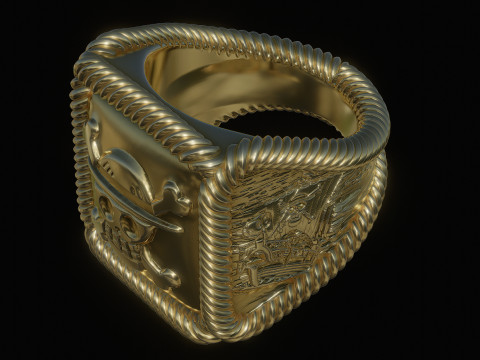 One piece ring Modelo de impresión 3D