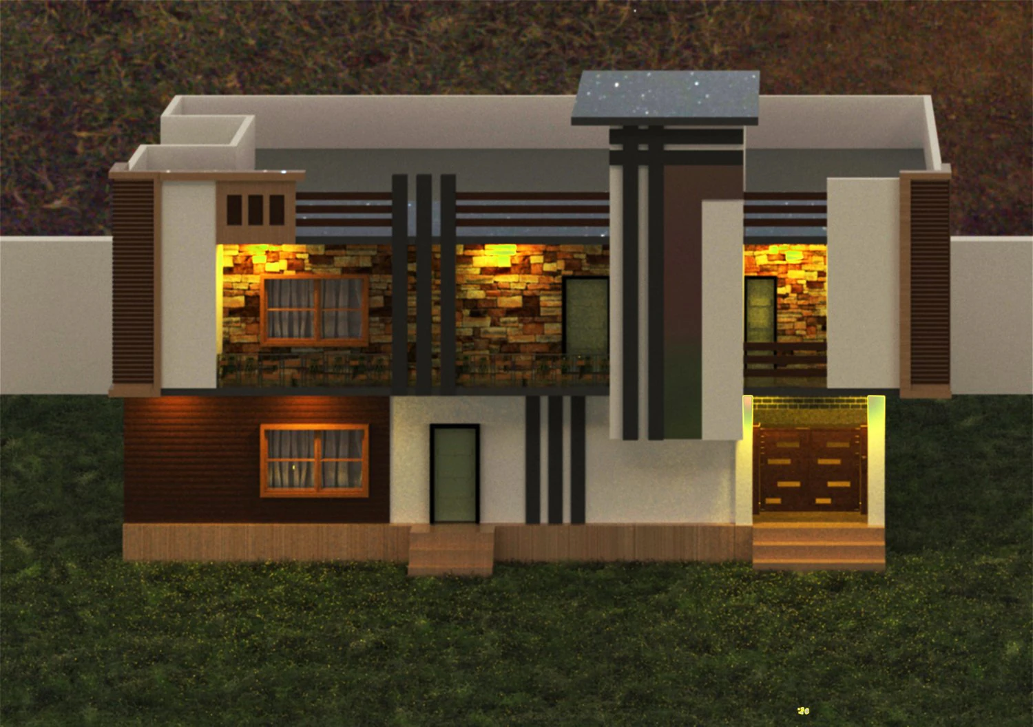 3D Front Elevation 3D Model .c4d .max .obj .3ds .fbx .stl .blend 