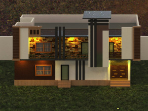 3D Front Elevation Modèle 3D