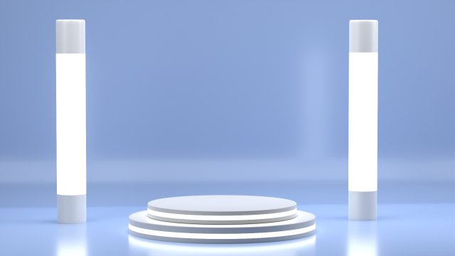 Stage for products 3D Model .c4d .max .obj .3ds .fbx .stl .blend 