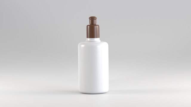 Cosmetic container 3D Model .c4d .max .obj .3ds .fbx .stl .blend 