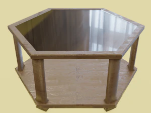 小六角桌 3D 模型
