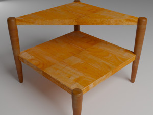 Small Double Base Shelf 3D Model