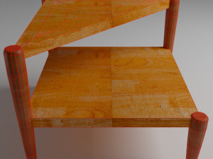Small Double Base Shelf 3D Model