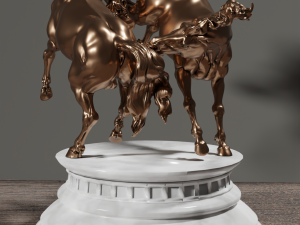Baroque Horse 3D Print Model