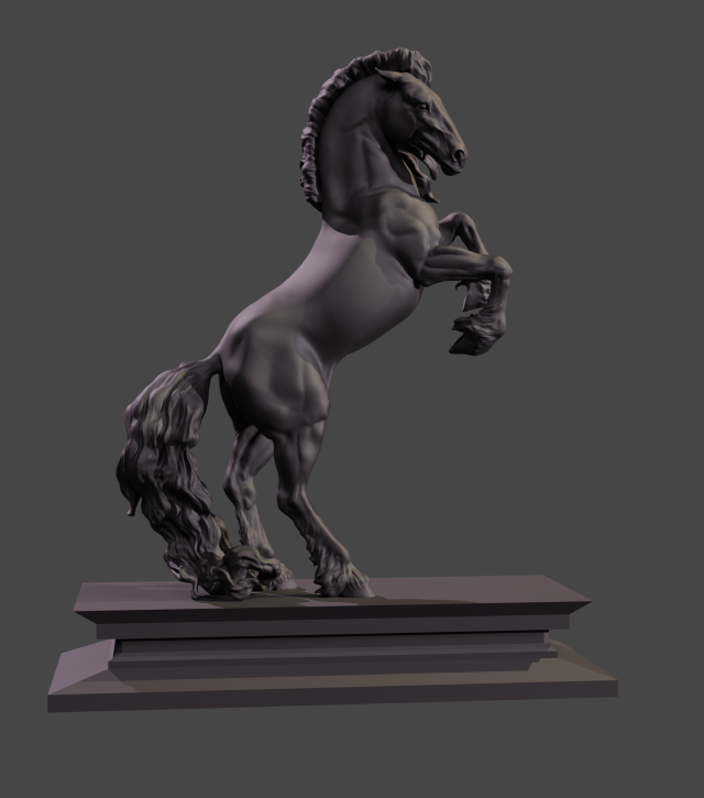 Friesian Horse Model do druku 3D .c4d .max .obj .3ds .fbx .stl .blend 