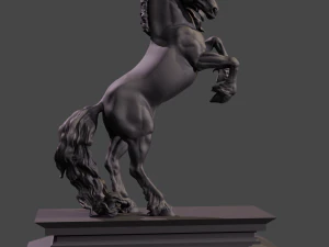 Friesian Horse 3D Print Model