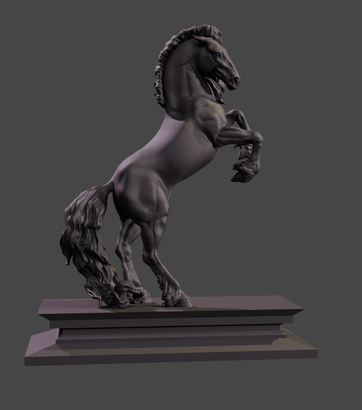Horse Porn Video Download Only 18years Girl - Friesian Horse 3D Print Model in Sculpture 3DExport