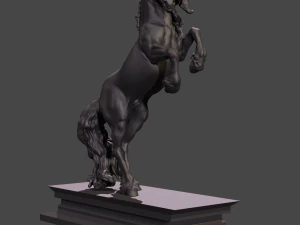 Friesian Horse 3D Print Model
