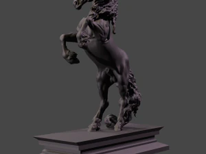 Friesian Horse 3D Print Model