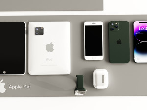 Apple Set 3D Model