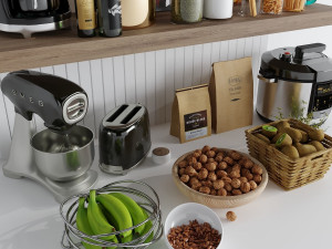 Kitchen accessories 3D-Modell
