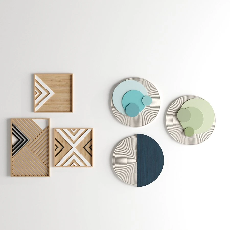 Wall Frame 3D Model .c4d .max .obj .3ds .fbx .stl .blend 