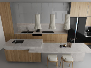Kitchen ready scene 3Dモデル