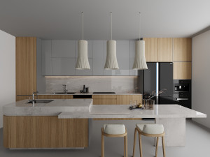 Kitchen ready scene 3Dモデル