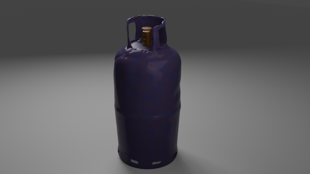 Gas cylinder propane cylinder 3D Model .c4d .max .obj .3ds .fbx .stl .blend 