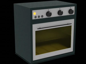 Forno el&eacute;trico Modelo 3D