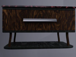 Mesa pequena chique com gaveta Modelo 3D