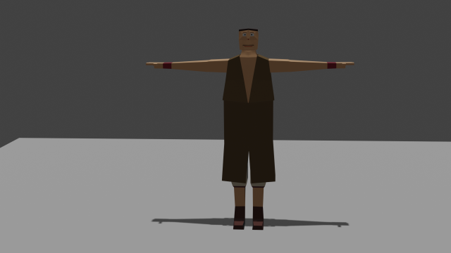 Low Poly Man Model 3D .c4d .max .obj .3ds .fbx .stl .blend 