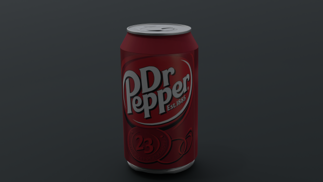Soda can 3D Model .c4d .max .obj .3ds .fbx .stl .blend 