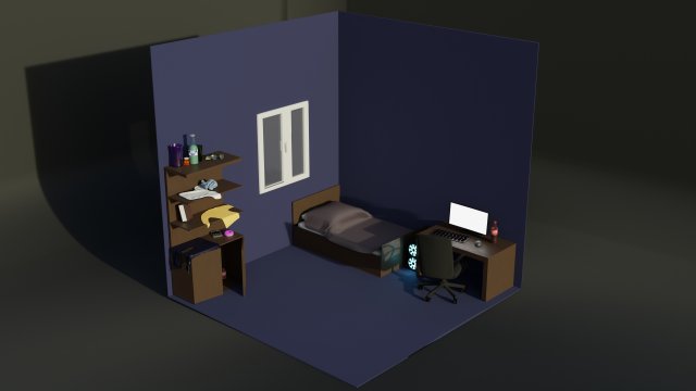 Room Model 3D .c4d .max .obj .3ds .fbx .stl .blend 