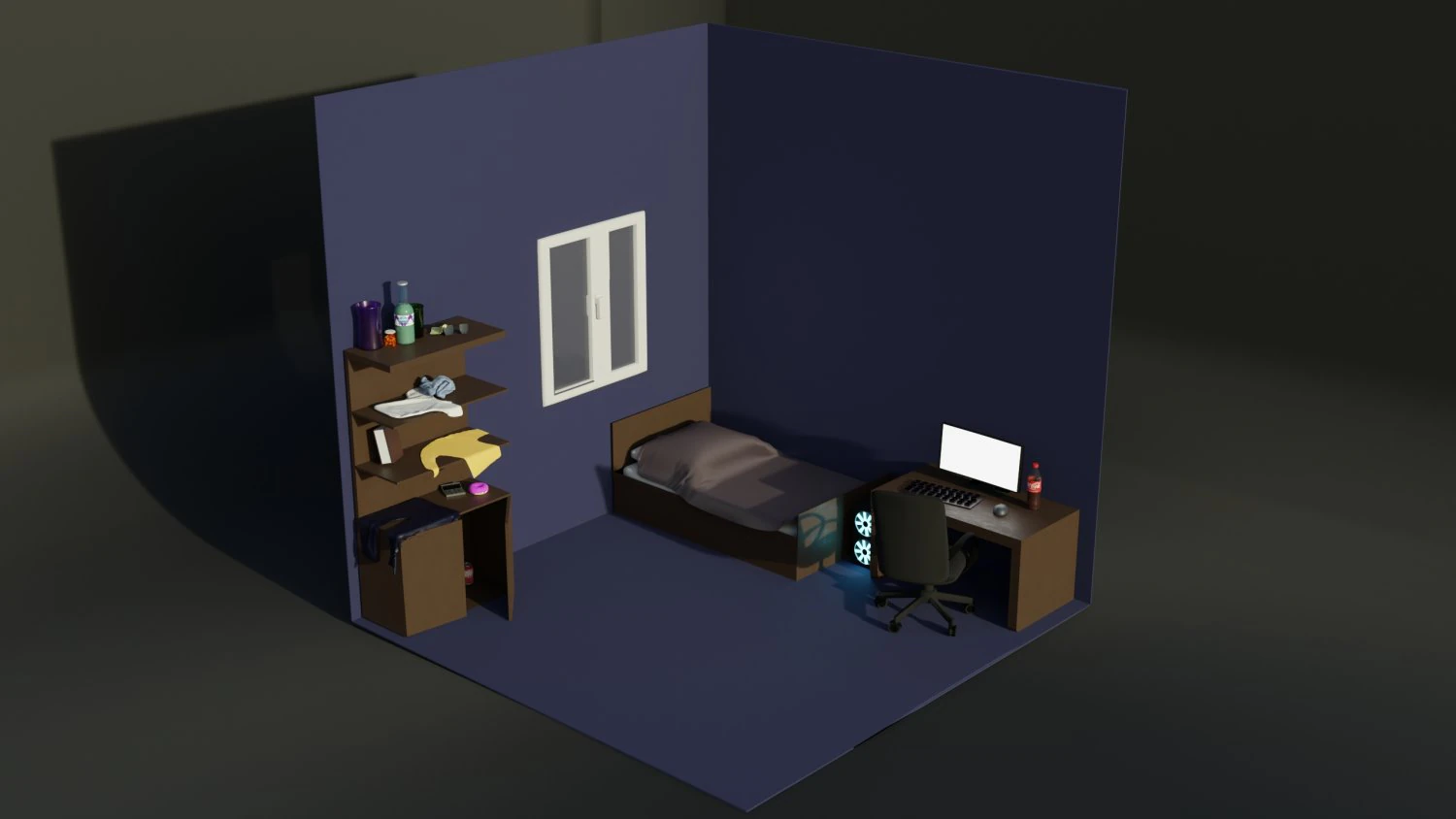 Room 3D Model .c4d .max .obj .3ds .fbx .stl .blend 