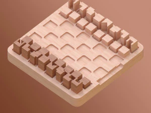 Schaakbord 3D Model