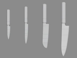 Facas de cozinha Modelo 3D