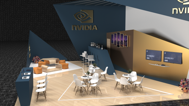 Exhibition stand 3ds max 2023 3D 模型 .c4d .max .obj .3ds .fbx .stl .blend 