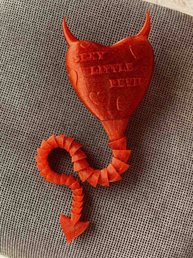 Devils Heart - Valentines day 3D Print Model .c4d .max .obj .3ds .fbx .stl .blend 