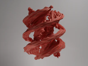 Model abstrak V2 Model 3D