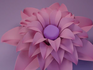 Flower model V2 3D Model