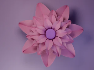 Flower model V2 3D Model