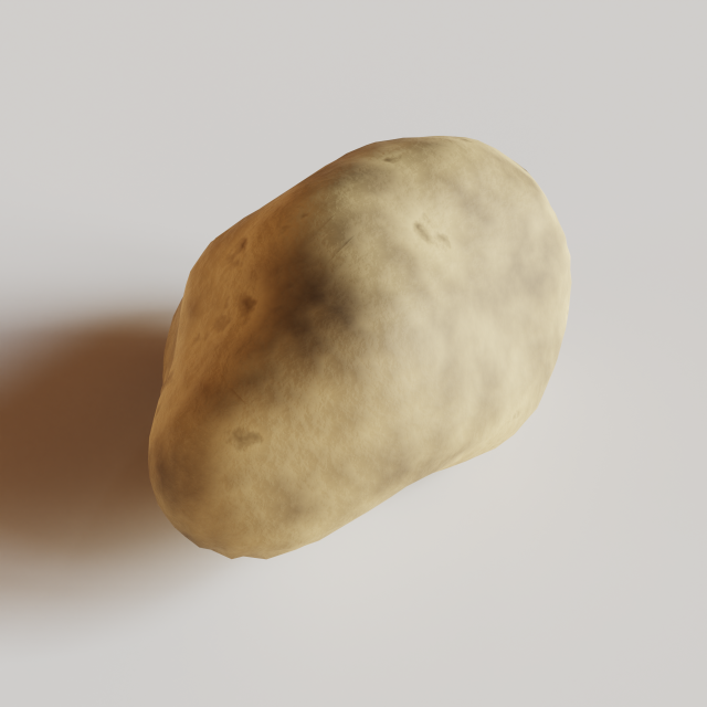 Potato 3D 模型 .c4d .max .obj .3ds .fbx .stl .blend 