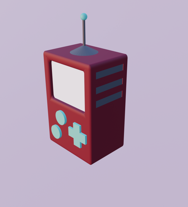 Gaming console 3D Model .c4d .max .obj .3ds .fbx .stl .blend 