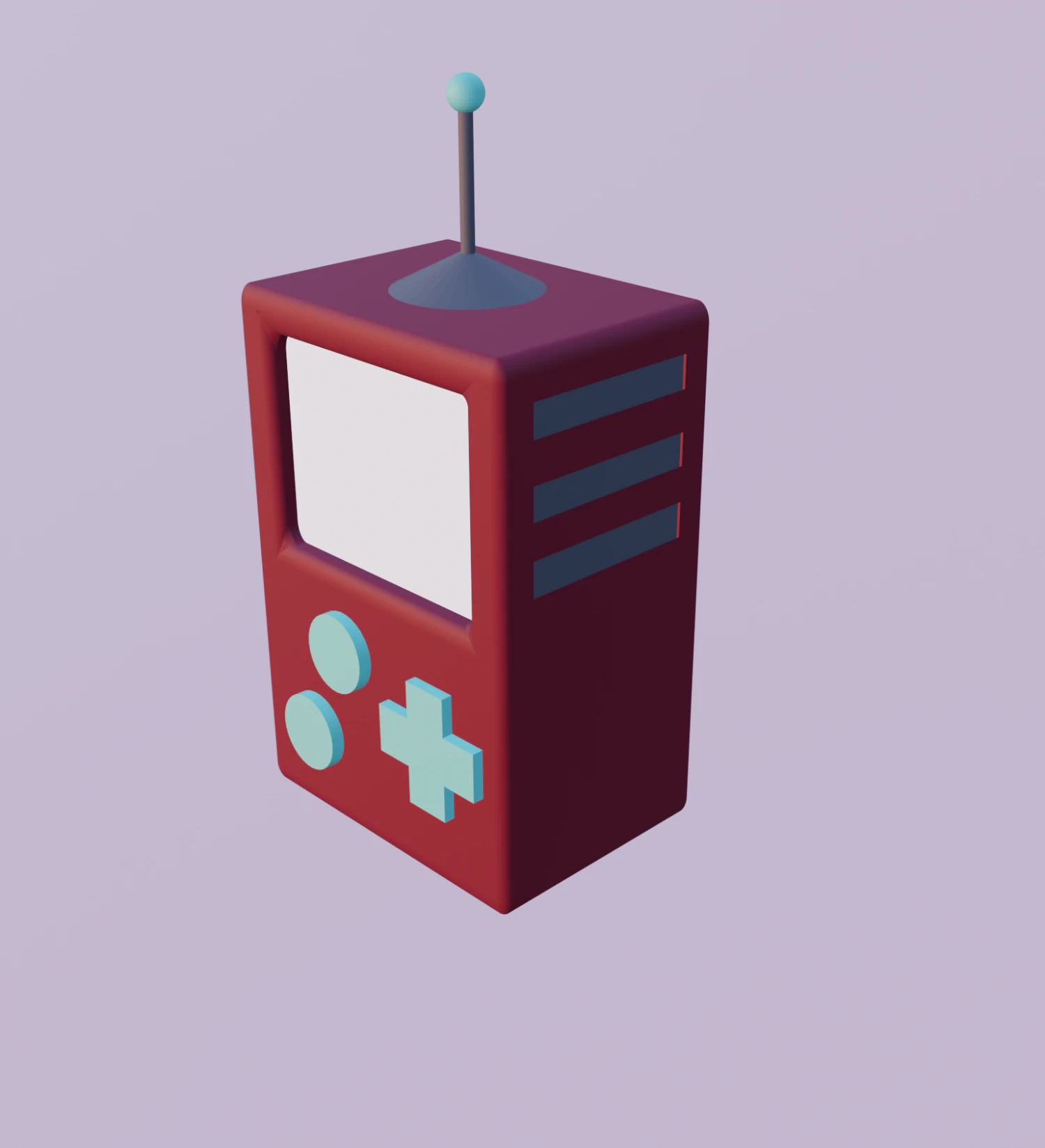 Gaming console 3D Model .c4d .max .obj .3ds .fbx .stl .blend 