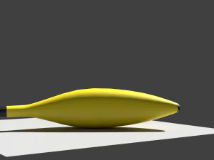 Low-Poly Banana 3D Model