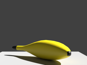 Low-Poly Banana 3D मॉडल