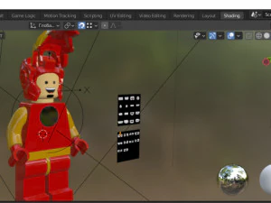 Lego iron man 3D Model