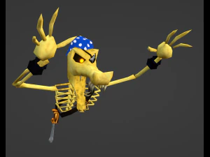 Kackle from DKC2 - N64 version Low-poly 3D Model