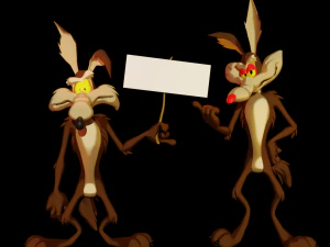 土狼威利和狼拉尔夫 3D 模型