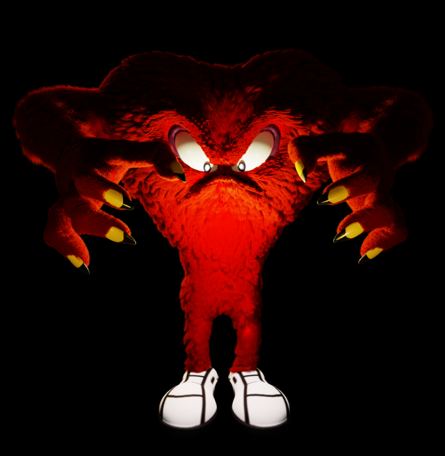 Gossamer from Looney Tunes 3D Model .c4d .max .obj .3ds .fbx .stl .blend 
