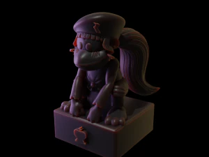 Chess Pack Dixie Kong DKC3 Rareware era 3D Print Model