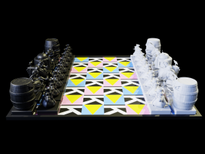 Chess Pack Dixie Kong DKC3 Rareware era Modello di stampa 3D