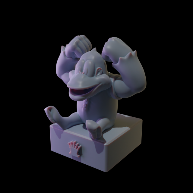 Chess Pack Kiddy Kong DKC3 Model do druku 3D .c4d .max .obj .3ds .fbx .stl .blend 